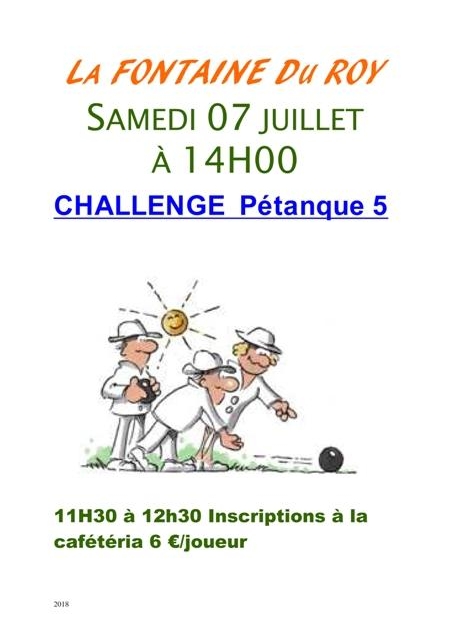 Challenge Pétanque 5 Challenge Pétanque 5
