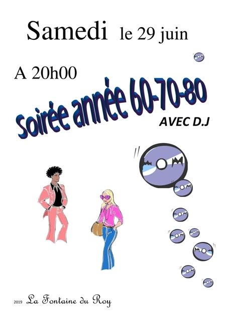soirée Année 60-70-80 soirée Année 60-70-80