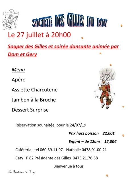 Souper des Gilles Souper des Gilles